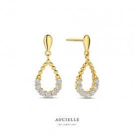 Peer oorhangers met zirconia